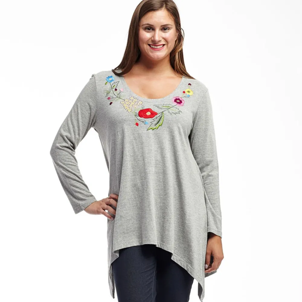 La Cera™ Top Bordado Floral La Cera
