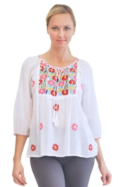 La Cera™ Top Bordado Multicolor La Cera