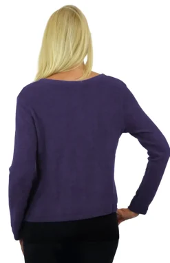 La Cera™ Top De Manga Larga Con Cuello En V Comfort Collection
