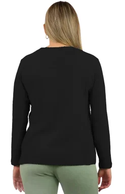 La Cera™ Top De Manga Larga Con Cuello En V Comfort Collection