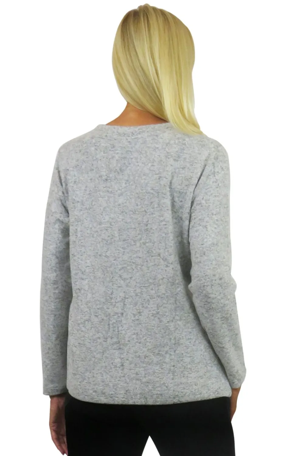 La Cera™ Top De Manga Larga Con Cuello En V Comfort Collection