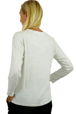 La Cera™ Top De Manga Larga Con Cuello En V Comfort Collection