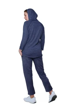 La Cera™ Top De Punto Con Capucha Suave Y Flexible