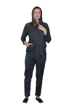 La Cera™ Top De Punto Con Capucha Suave Y Flexible