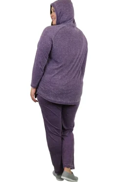 La Cera™ Top De Punto Con Capucha, Suave Y Flexible, De Talla Grande