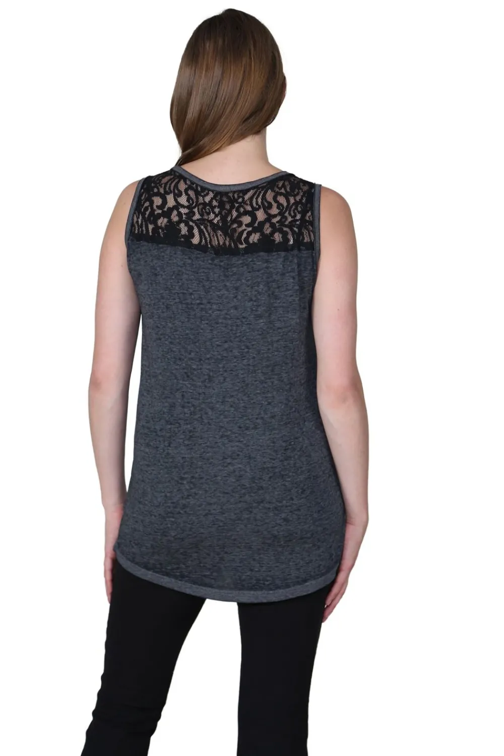 La Cera™ Top De Punto Sin Mangas Suave Y Flexible De Talla Grande
