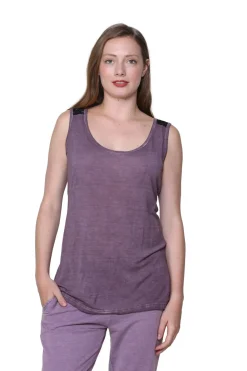 La Cera™ Top De Punto Suave Y Flexible Sin Mangas