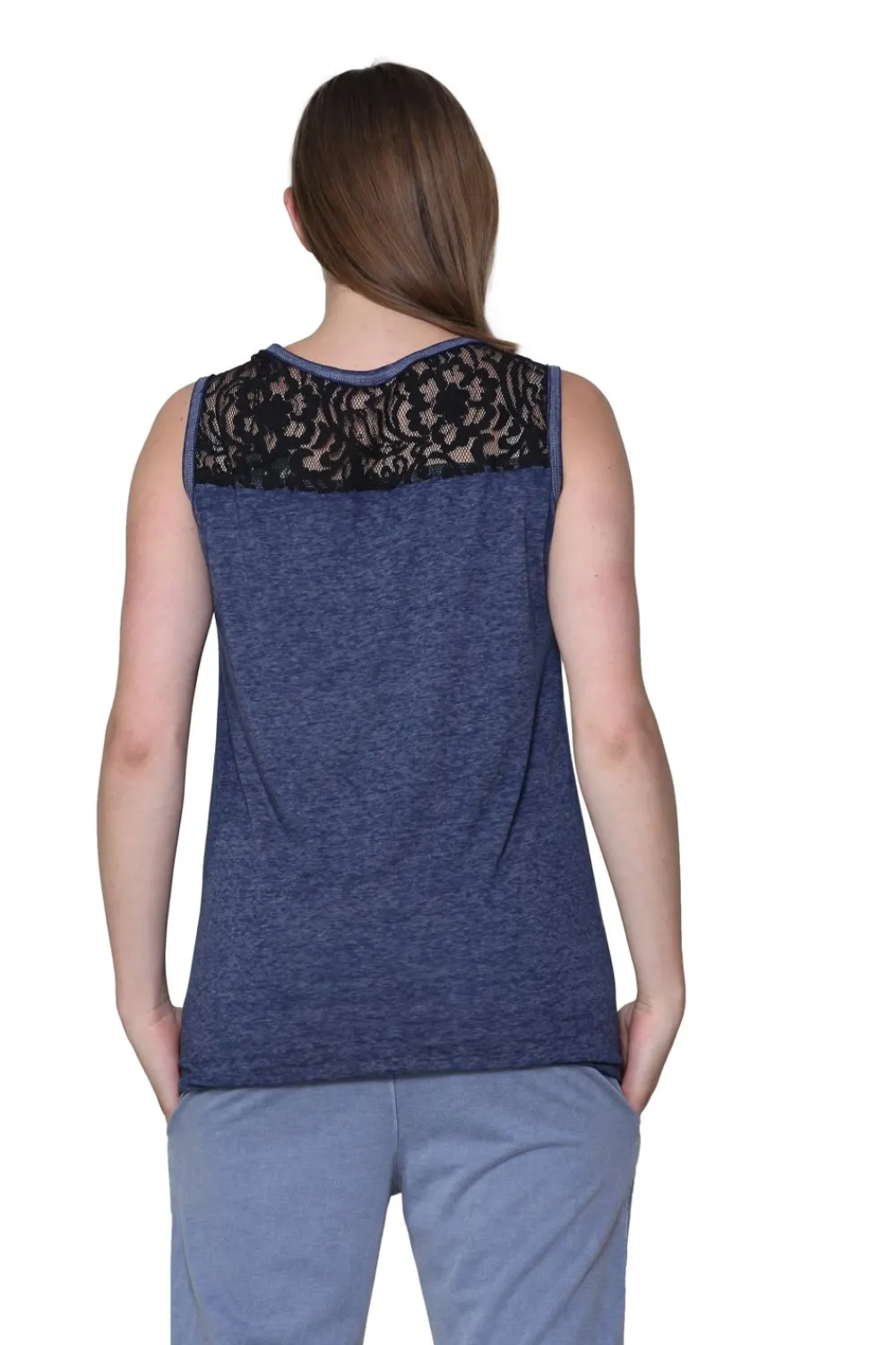 La Cera™ Top De Punto Suave Y Flexible Sin Mangas