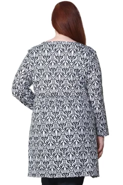 La Cera™ Top Tipo Tunica Tipo Jersey De Talla Grande La Cera