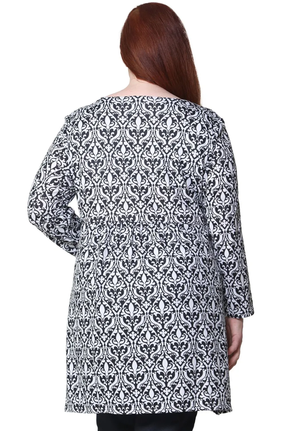 La Cera™ Top Tipo Tunica Tipo Jersey De Talla Grande La Cera