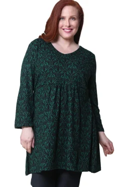 La Cera™ Top Tipo Tunica Tipo Jersey De Talla Grande La Cera