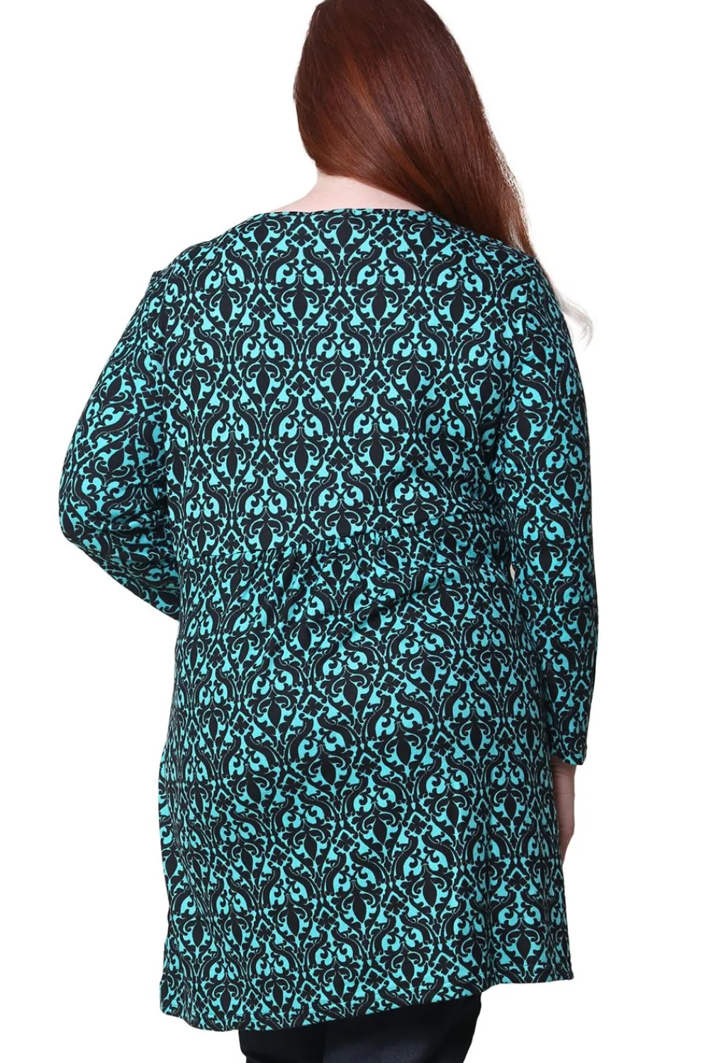 La Cera™ Top Tipo Tunica Tipo Jersey De Talla Grande La Cera