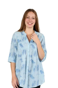 La Cera™ Tunica Con Estampado De Helechos