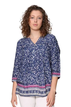 La Cera™ Tunica Con Estampado De Rayon