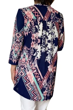 La Cera™ Tunica Con Estampado Decorativo Key West De La Cera