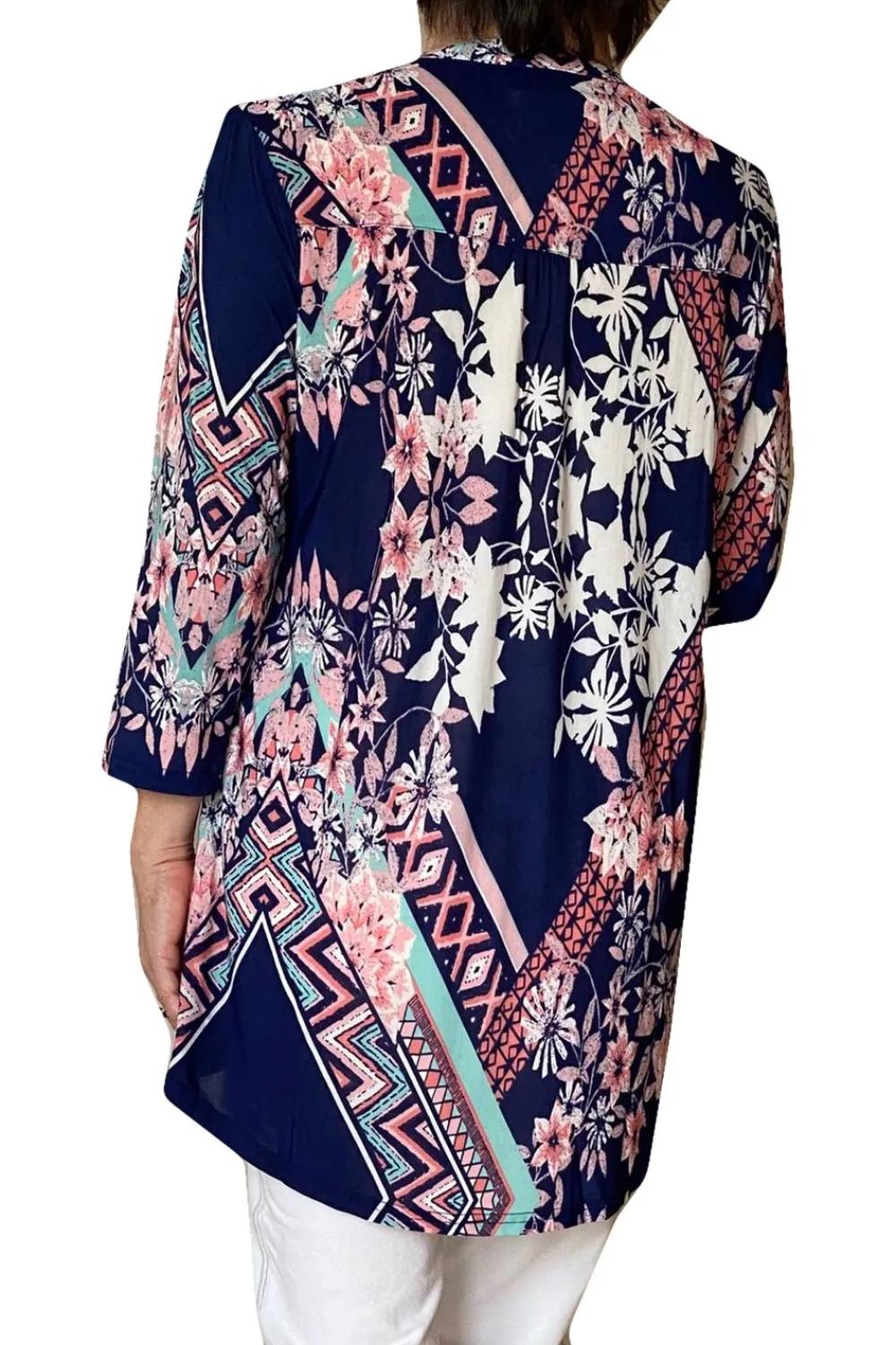 La Cera™ Tunica Con Estampado Decorativo Key West De La Cera