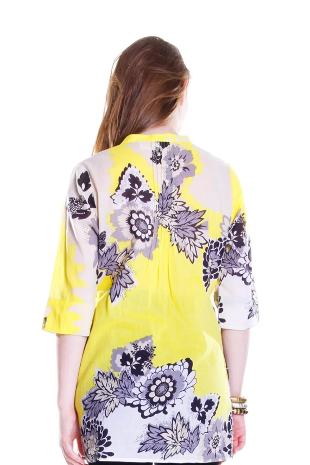 La Cera™ Tunica Con Estampado Floral Pop Art