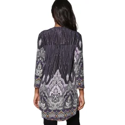 La Cera™ Tunica Con Estampado Paisley Empire De La Cera