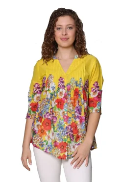La Cera™ Tunica Floral Colorida