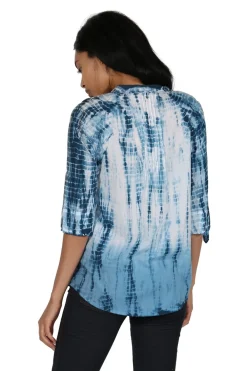 La Cera™ Tunica Plisada Con Efecto Tie-Dye