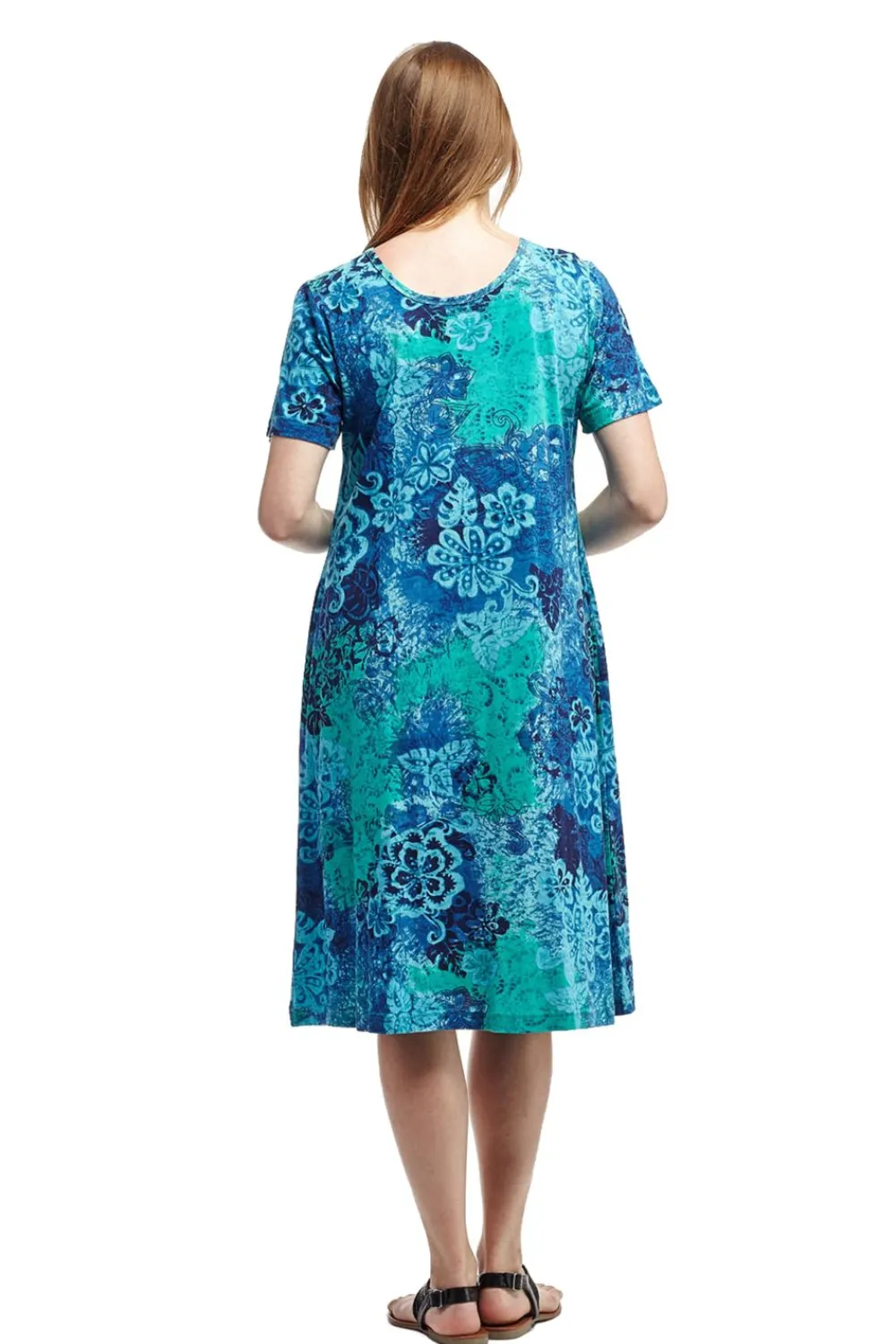 La Cera™ Vestido Acampanado Con Estampado Floral La Cera