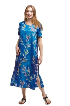 La Cera™ Vestido Acampanado De Manga Corta La Cera