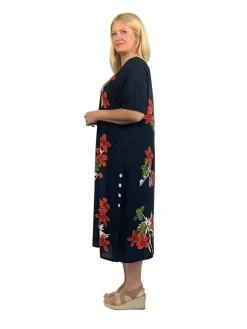 La Cera™ Vestido Acampanado De Manga Corta La Cera