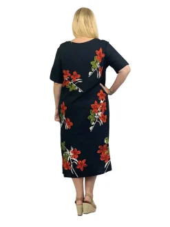 La Cera™ Vestido Acampanado De Manga Corta La Cera