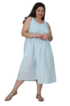 La Cera™ Vestido Bordado 100% Algodon.