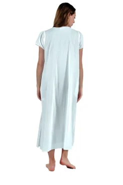 La Cera™ Vestido Con Apliques De Encaje 100% Algodon La Cera