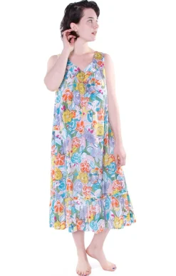 La Cera™ Vestido Con Cuello Redondo Y Estampado De Cachemira Con Bolsillos