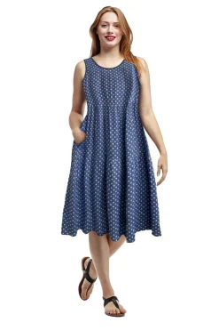 La Cera™ Vestido Con Estampado De Rayon A Capas De La Cera