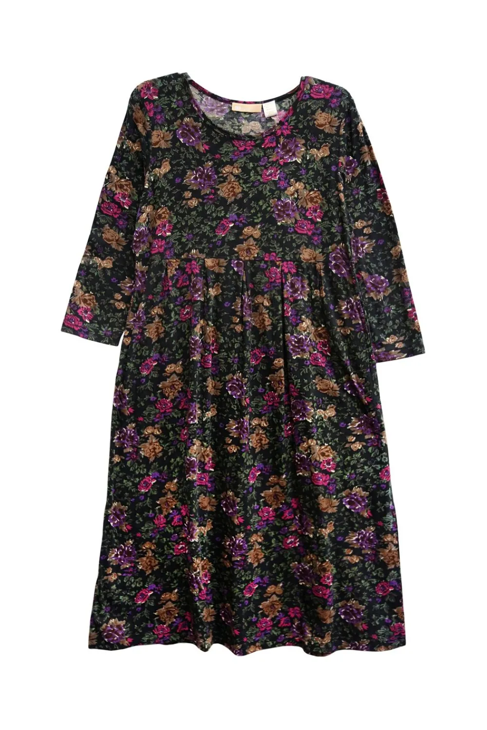 La Cera™ Vestido Con Estampado Floral De Punto De Algodon La Cera