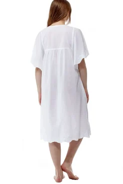 La Cera™ Vestido Con Mangas Acampanadas Y Canesu De Croche De La Cera