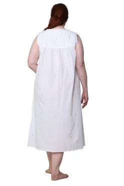La Cera™ Vestido De Algodon Breath Of Spring De Talla Grande