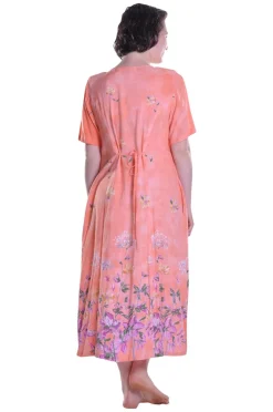 La Cera™ Vestido De Manga Corta Con Botones En La Parte Delantera La Cera