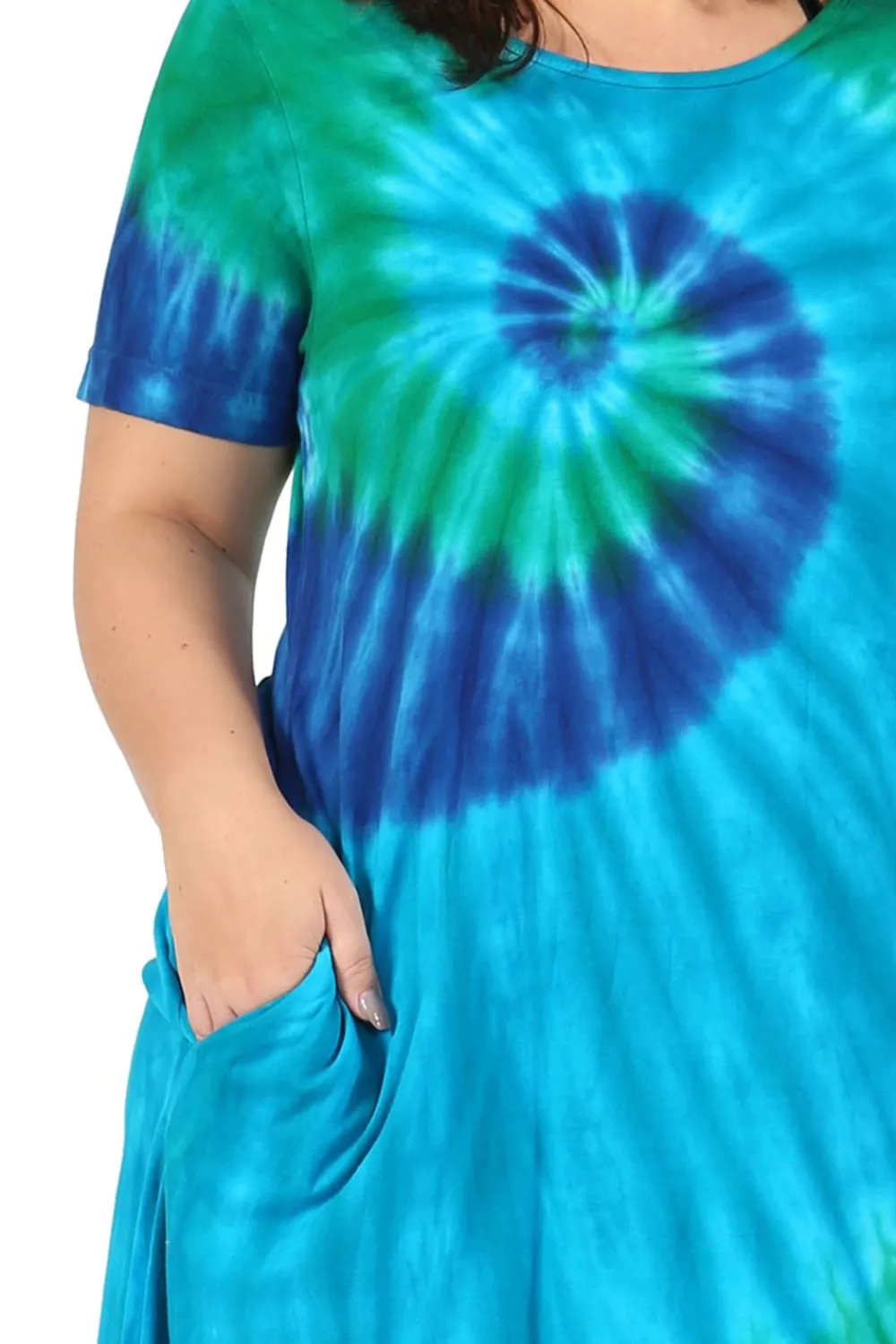 La Cera™ Vestido De Manga Corta De Punto De Algodon La Cera