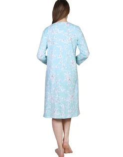 La Cera™ Vestido De Punto De Algodon Con Estampado Floral La Cera