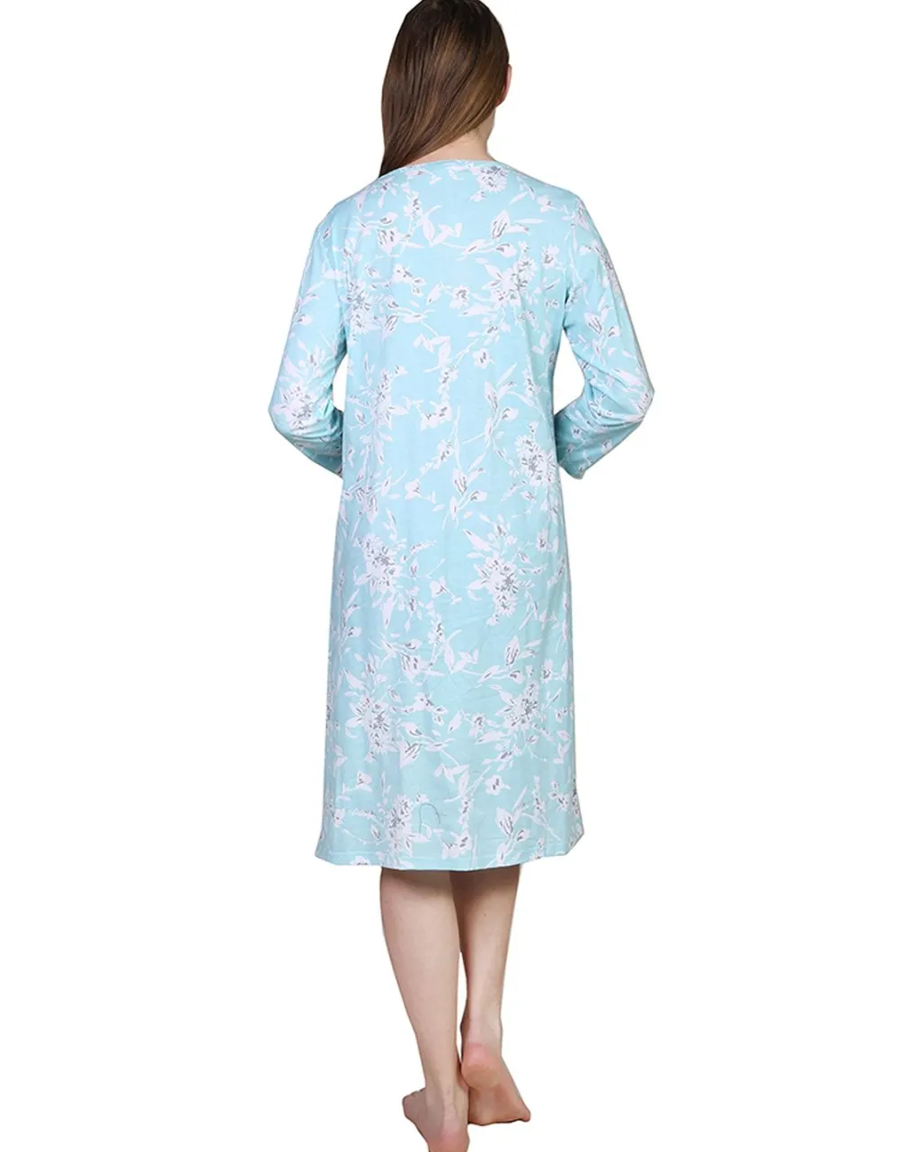 La Cera™ Vestido De Punto De Algodon Con Estampado Floral La Cera
