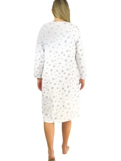 La Cera™ Vestido De Punto De Algodon Con Estampado Floral La Cera