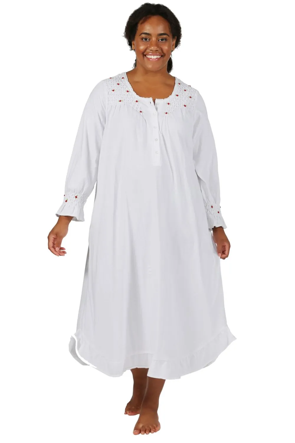 La Cera™ Vestido De Punto De Algodon De Talla Grande