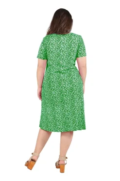 La Cera™ Vestido De Punto Evase De Talla Grande La Cera