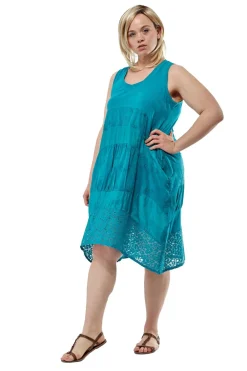 La Cera™ Vestido De Punto Sin Mangas De Talla Grande La Cera