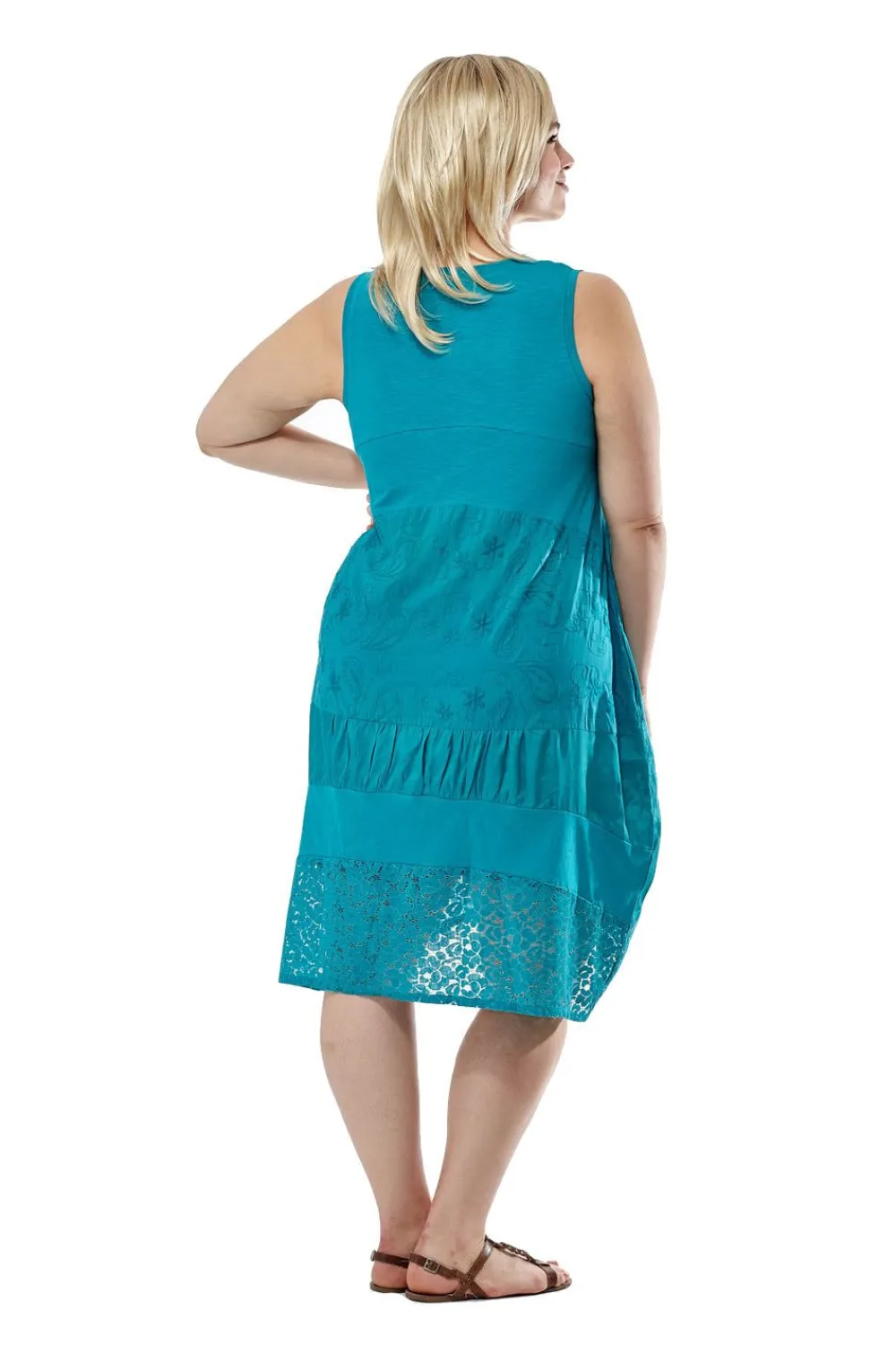 La Cera™ Vestido De Punto Sin Mangas De Talla Grande La Cera