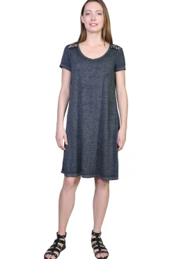 La Cera™ Vestido De Punto Suave Y Flexible