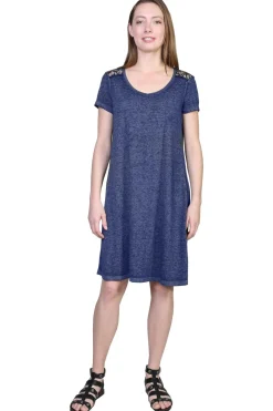 La Cera™ Vestido De Punto Suave Y Flexible