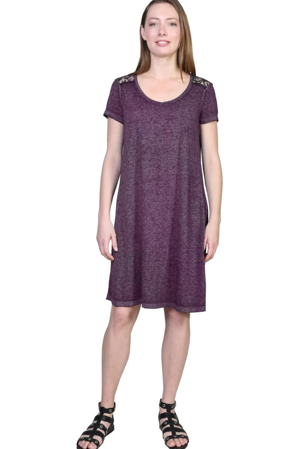 La Cera™ Vestido De Punto Suave Y Flexible