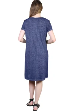 La Cera™ Vestido De Punto Suave Y Flexible