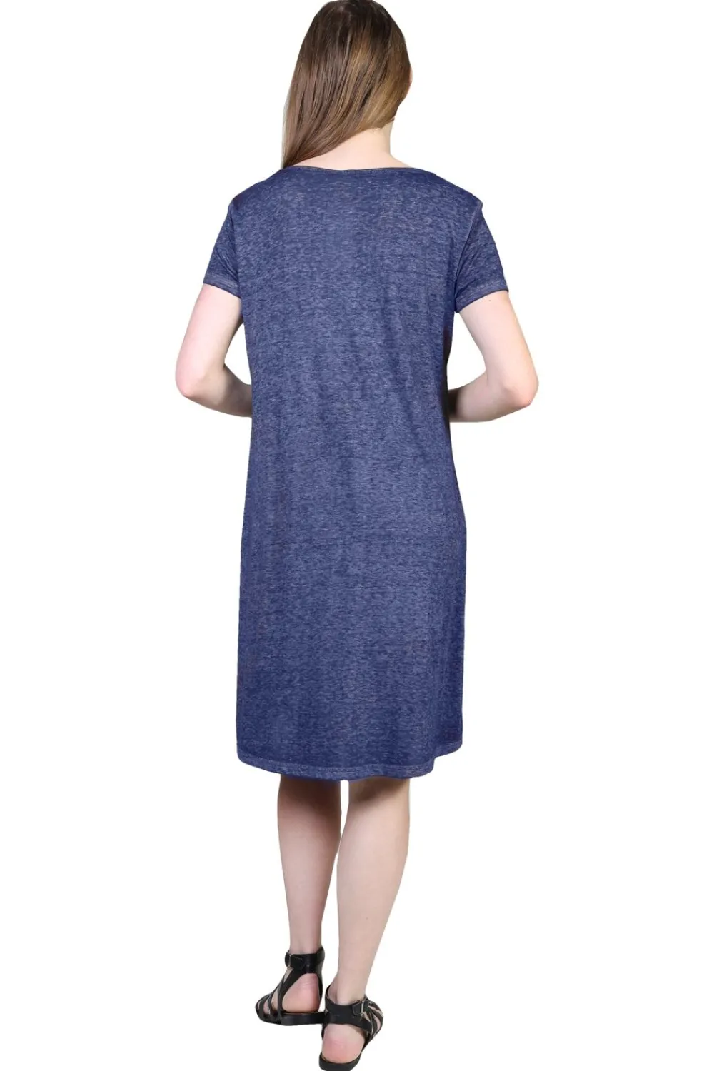 La Cera™ Vestido De Punto Suave Y Flexible
