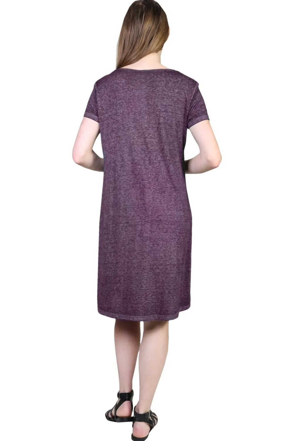 La Cera™ Vestido De Punto Suave Y Flexible